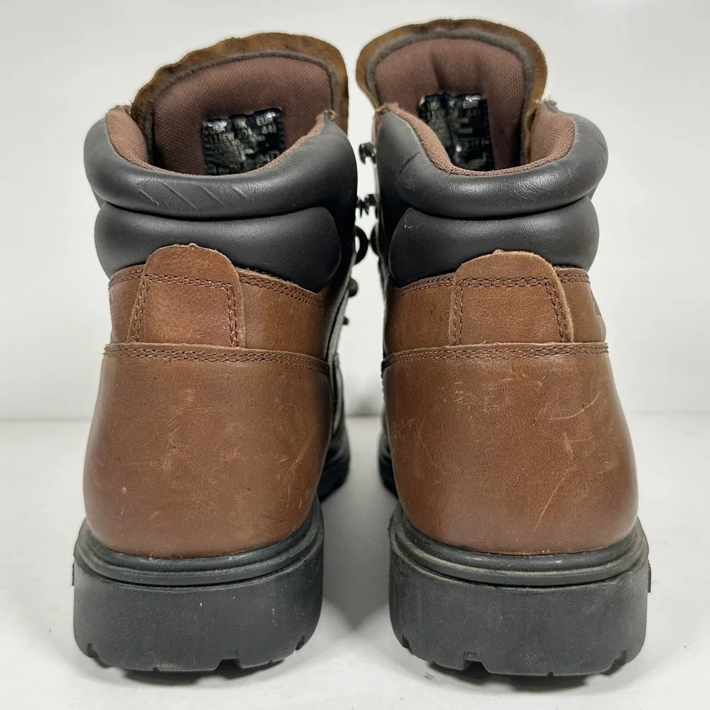 Wolverine Men's Waterproof Work Boots Size 11.5EW Steel Toe Brown Leather W08165